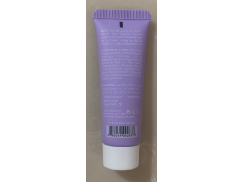 Sutra Beauty Heat Guard Volumizing Cream, 1.01 fl oz/30 mL