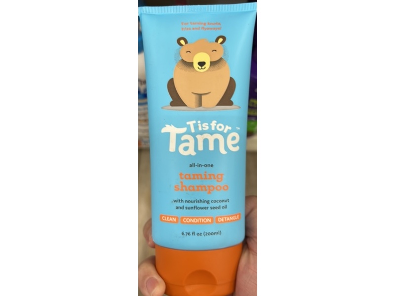 T is For Tame All-In-One Taming Shampoo, Coconut & Sunflower Seed Oil, 6.76 fl oz/200 mL