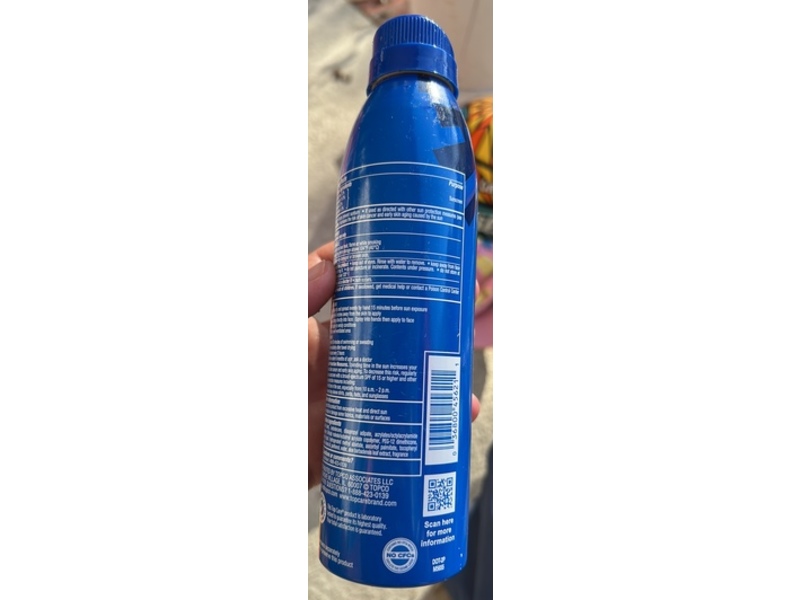 TopCare Sport Sunscreen Continuous Spray, SPF 50, 5.5 oz/156 g