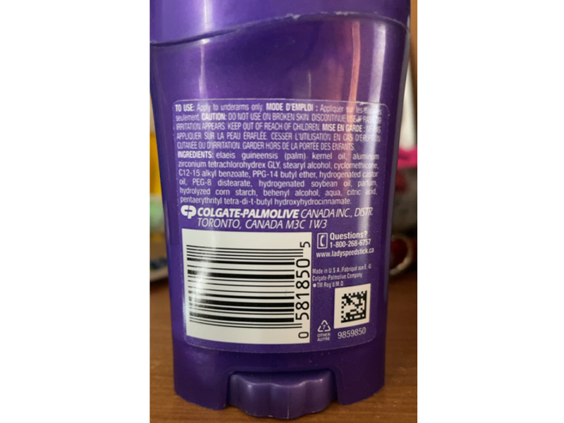 Lady Speed Stick Invisible Antiperspirant, Cool & Fresh, 45 g