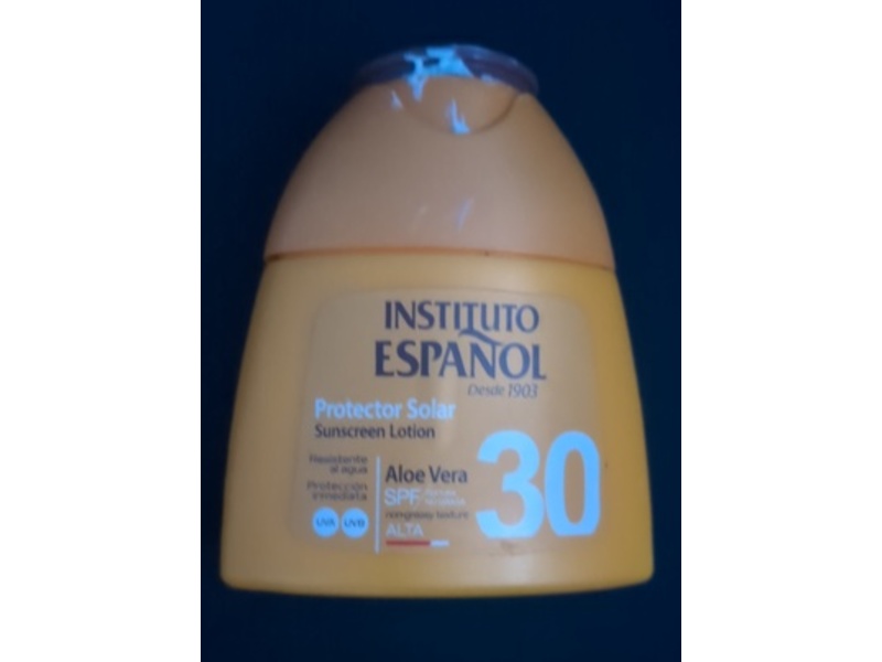 Instituto Espanol Protector Sunscreen Solar Lotion, Aloe Vera, SPF 30, 3.4 fl oz/100 mL