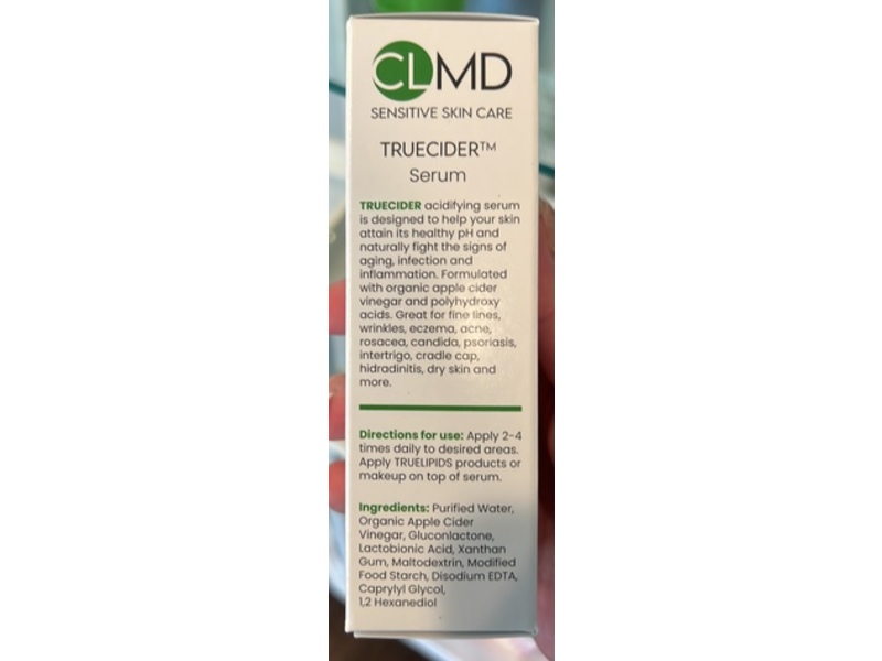 CLMD Sensitive Skin Care TrueCider Ph Balancing Serum, 2.87 fl oz/85 mL