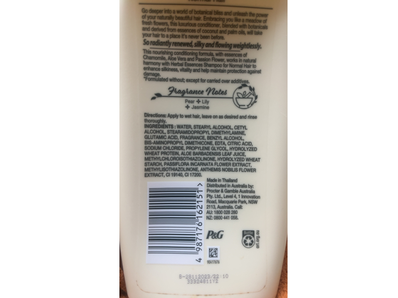Herbal Essences Classics Moisturising Conditioner, Chamomile, Aloe Vera & Passion Flower, 400 mL