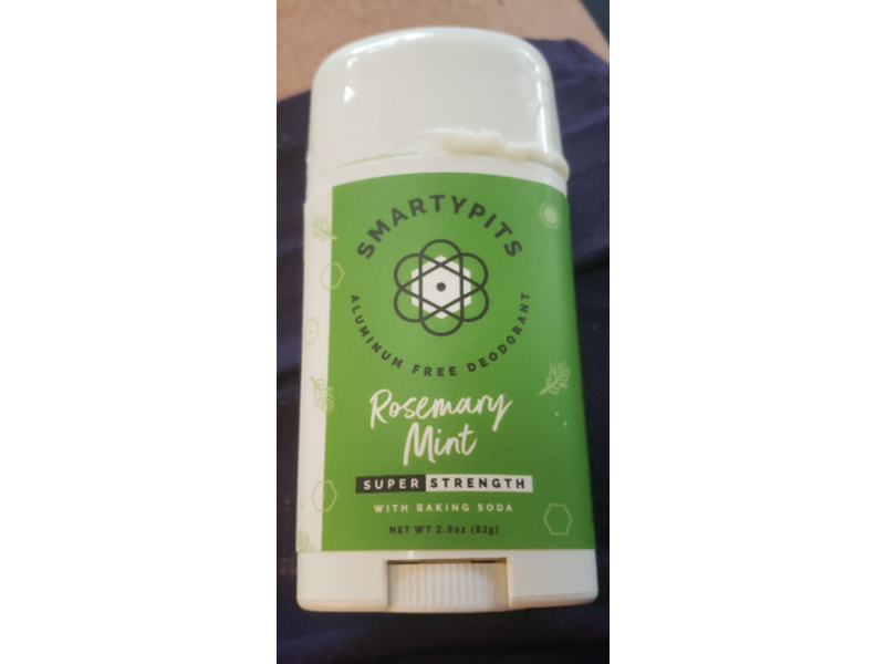 Smartypits Aluminum Free Deodorant, Rosemary Mint, 2.9 oz/82 g