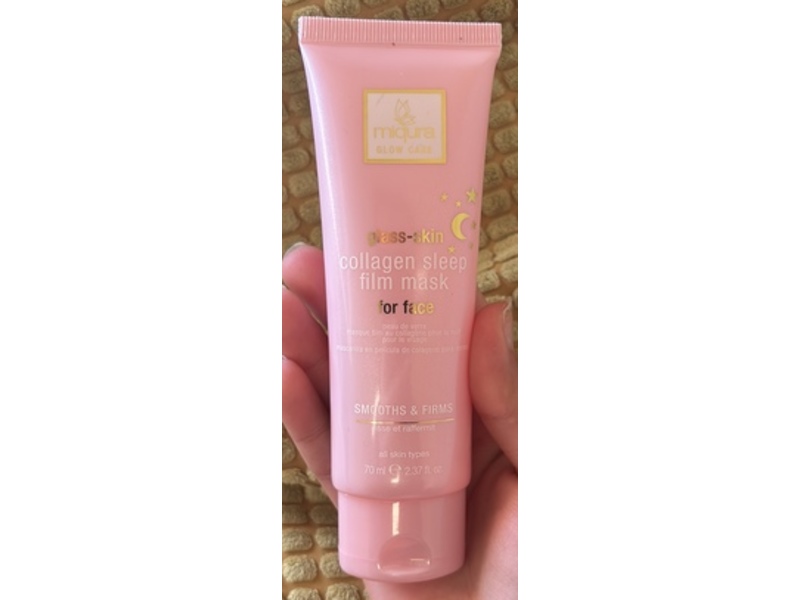 Miqura Glow Care Collagen Sleep Film Face Mask, 2.37 fl oz/70 mL