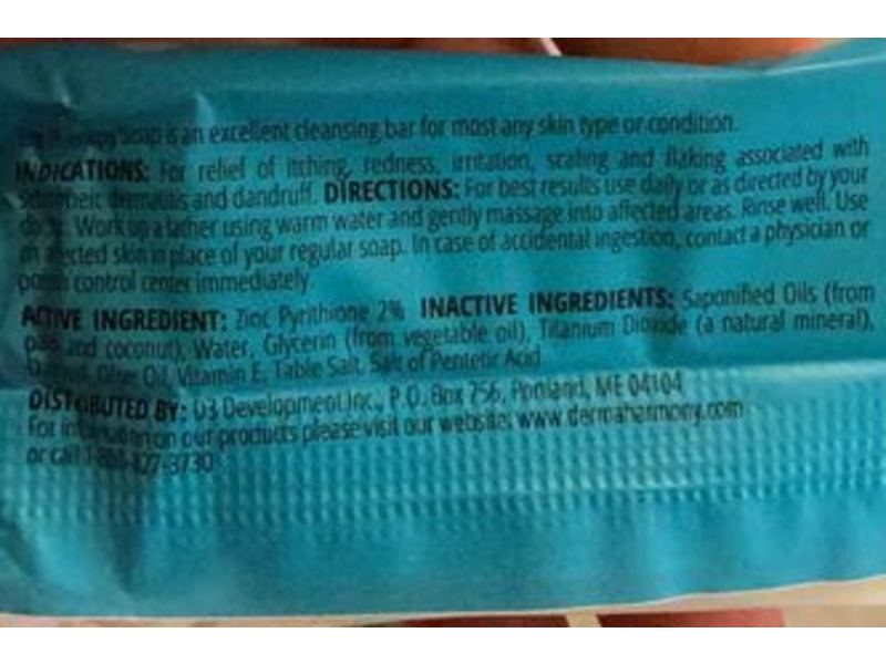 Dermaharmony Zinc Therapy Soap, 1 oz/29 g, Pack Of 2