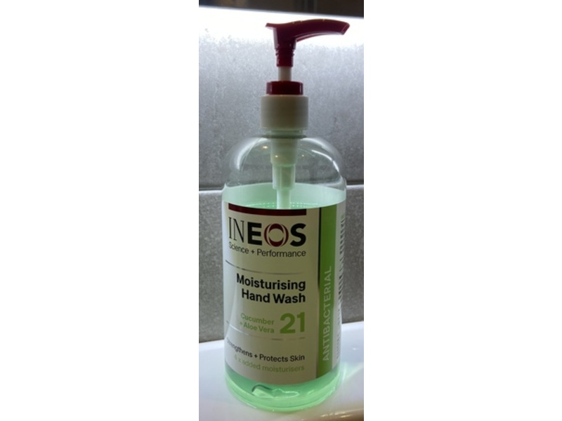 Ineos Moisturising Hand Wash, Cucumber + Aloe Vera, 500 mL, Pack Of 6
