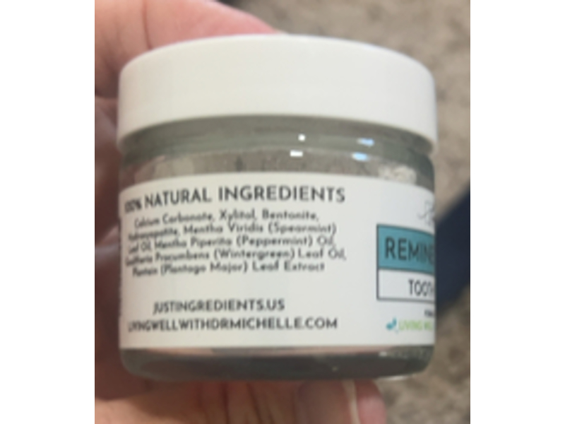 Just Ingredients Remineralizing Tooth Powder, 2 oz