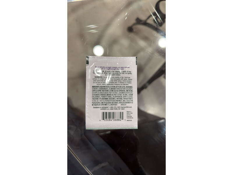 Garnier Green Labs Line Smoothing Serum Cream, Retinol + Berry, 0.05 fl oz/1.5 mL