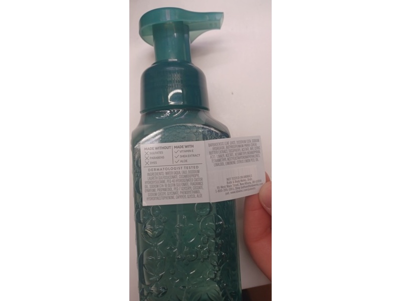 Bath & Body Works Gentle & Clean Foaming Hand Soap, White Tea & Sage, 8.75 fl oz/259 mL.