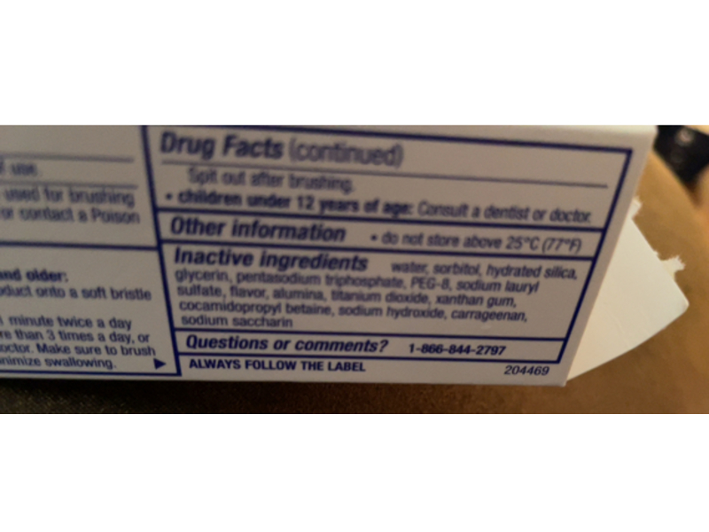 Sensodyne Clinical White Stain Protector Toothpaste, 3.4 oz/96.4 g