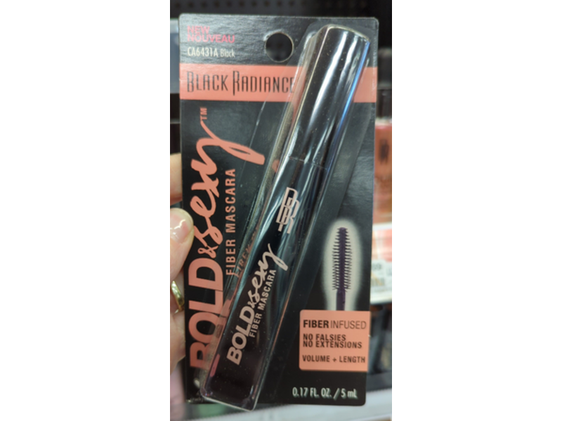 Black Radiance Bold & Sexy Fiber Mascara, Black, 0.17 fl oz/5 mL