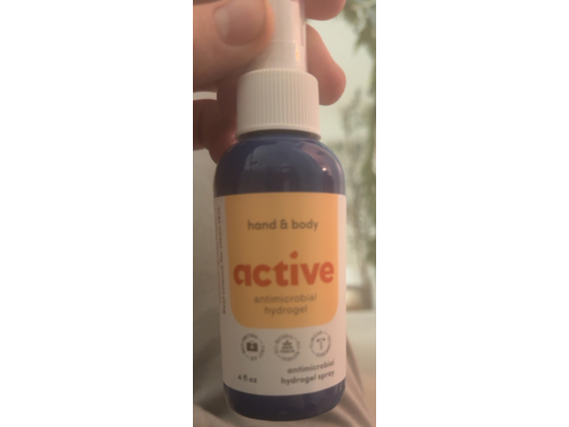 BLDG Active Hand & Face Antimicrobial Hydrogel Spray, 4 fl oz