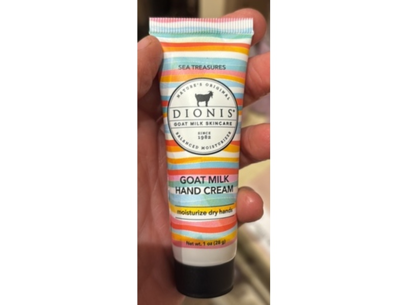 Dionis Goat Milk Skincare Sea Treasures Goat Milk Hand Cream, 1 oz/28 g