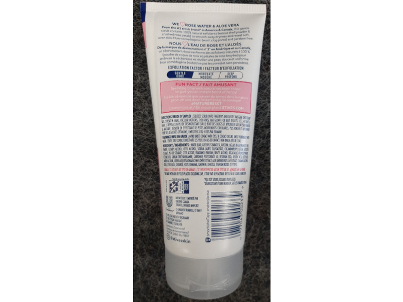 St. Ives Gentle Smoothing Facial Scrub, Rosewater & Aloe Vera, 6 oz/170 g