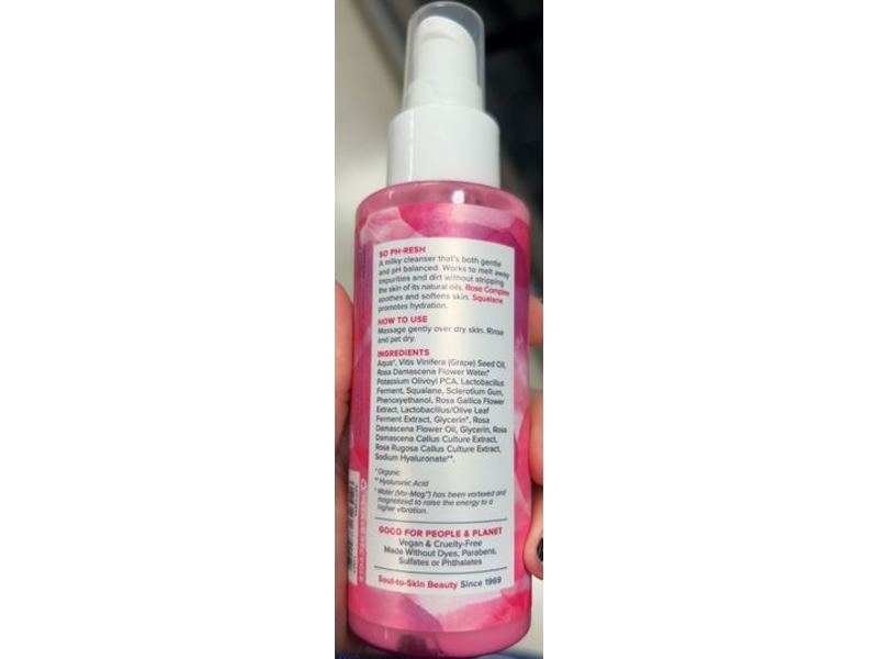 Heritage Store Gentle Milk Cleanser, Rose Water, 4 fl oz/118 mL