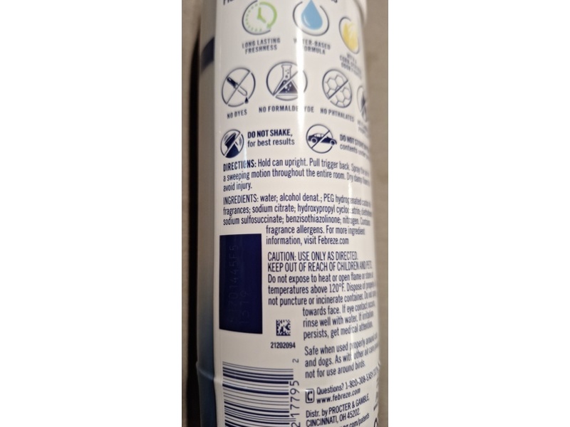 Febreze Air Mist Musty Odor Fighter, Fresh Air, 8.8 oz/250 g