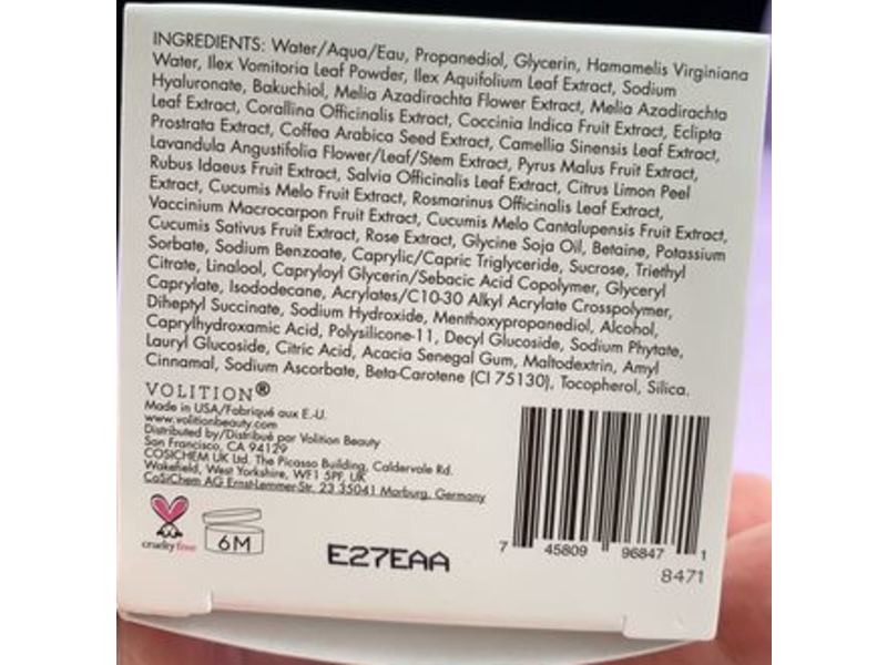 Volition Yaupon Tea Glow-Awakening Moisturizer, 2 fl oz/60 mL