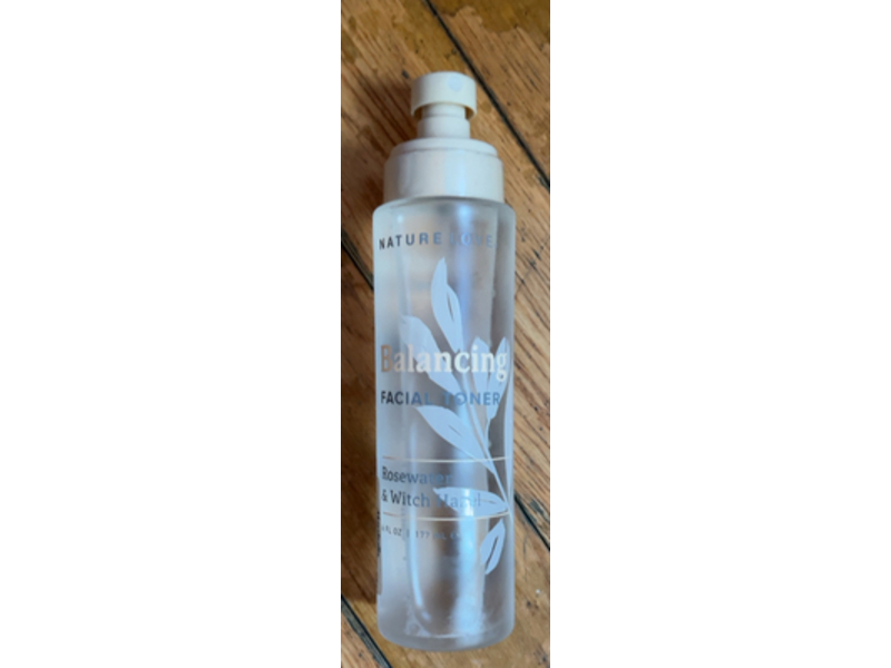 Nature Love Balancing Facial Toner, Rosewater & Witch Hazel, 6 fl oz/117 mL