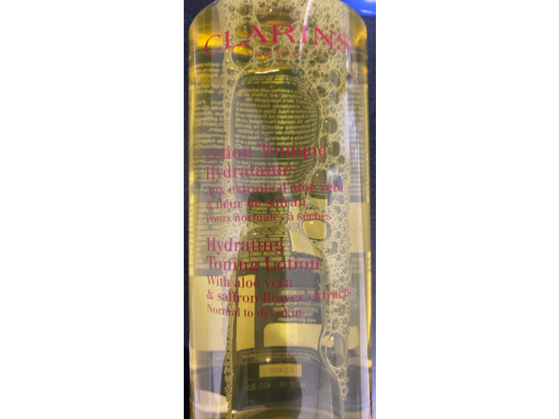 Clarins Hydrating Toning Lotion, Aloe Vera & Saffron Flower, 13.5 fl oz/400 mL