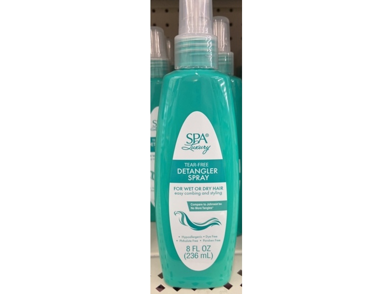 Spa Luxury Tear-Free Detangler Spray, 8 fl oz/236 mL
