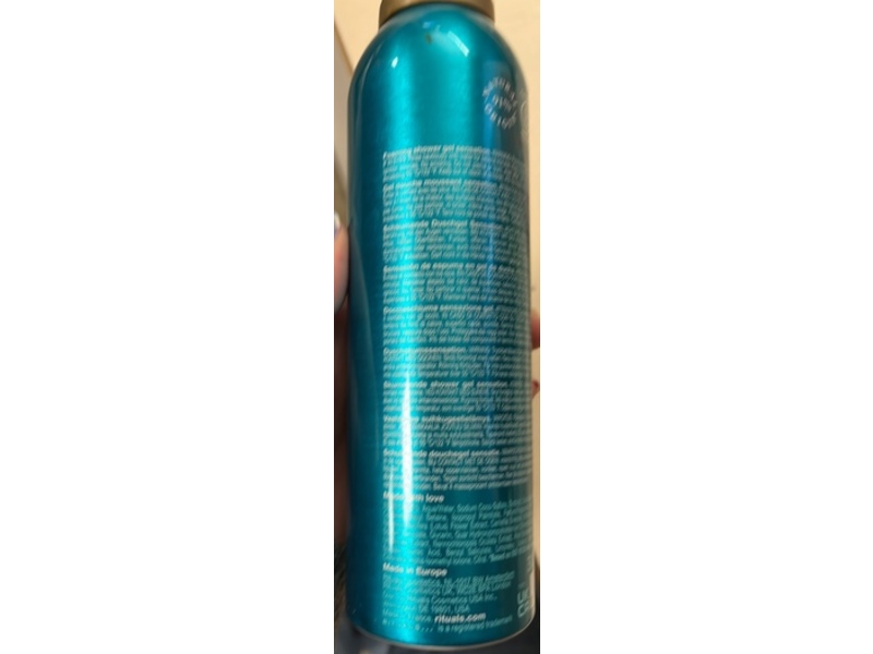 Rituals Foaming Shower Gel, Lotus Flower & White Tea, 6.7 oz/200 mL