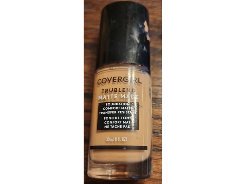 CoverGirl TruBlend Matte Made Liquid Foundation, T10 Golden Amber, 1 fl oz/30 mL