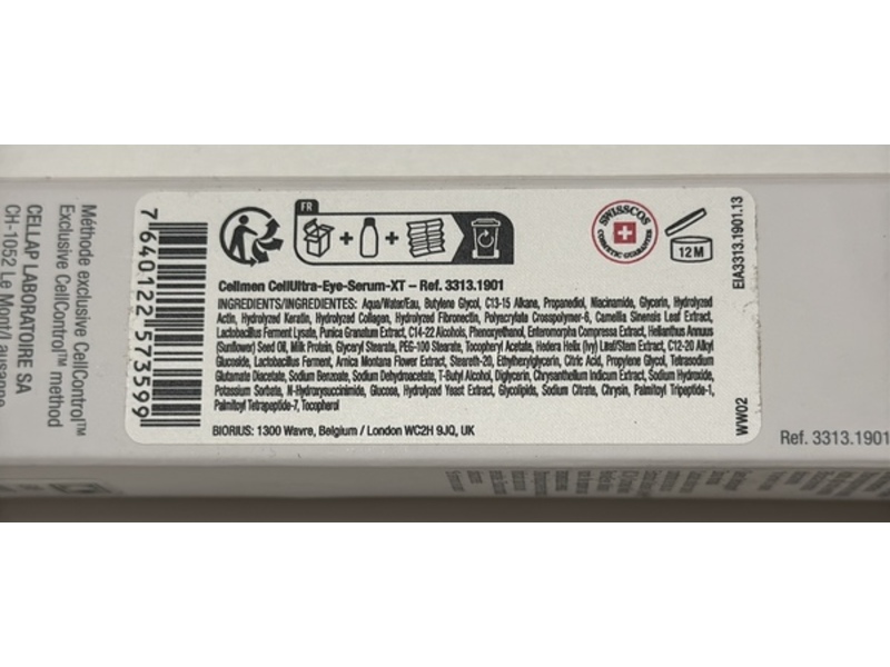Cellmen Cellultra Eye Serum-XT, 0.54 fl oz/15 mL