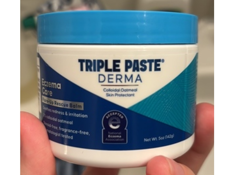 Triple Paste Derma Eczema Care Flare-Up Rescue Balm, Colloidal Oatmeal, 5 oz/142 g
