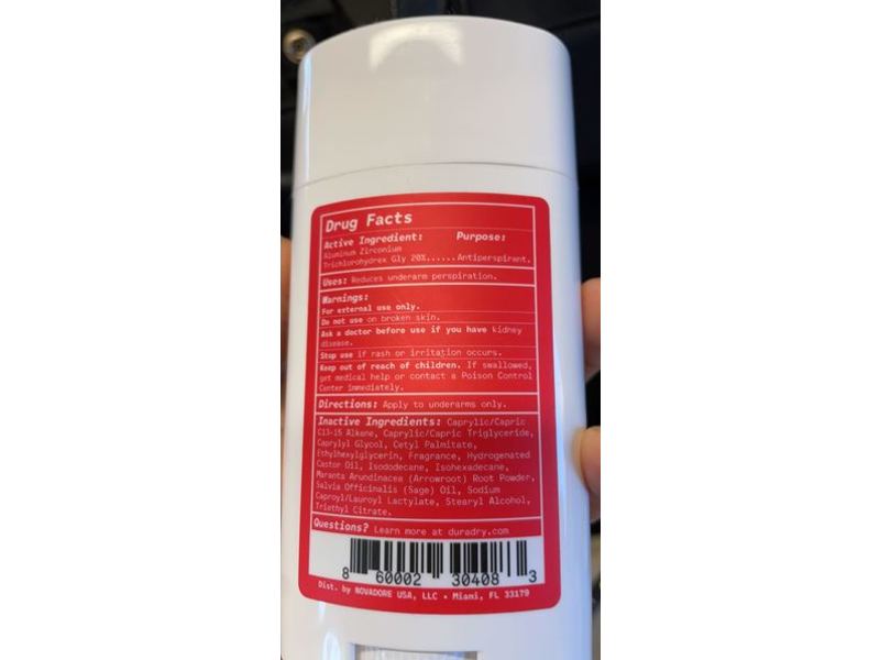 Duradry Am Deodorant & Antiperspirant, Barca, 2.3 oz/65 g, Pack Of 3