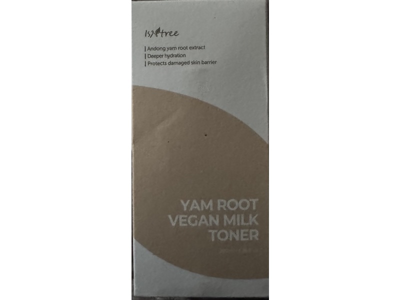 IsNtree Toner, Yam Root Vegan Milk, 6.76 fl oz/200 mL