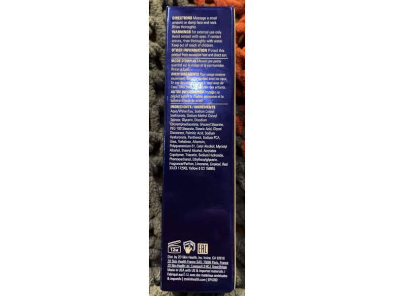 ZO Skin Health Obagi Hydrating Cleanser, 2 fl oz/60 mL