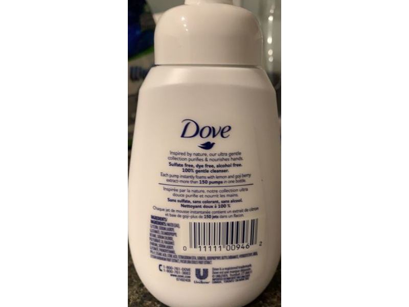 Dove Foaming Hand Wash, Lemon & Goji Berry, 6.8 fl oz/200 mL