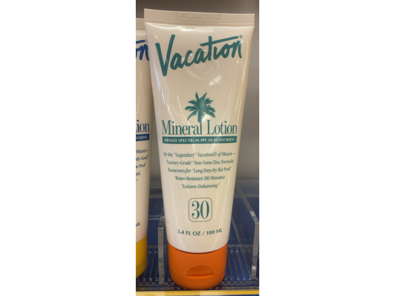 Vacation Mineral Lotion, SPF 30, 3.4 fl oz/100 mL