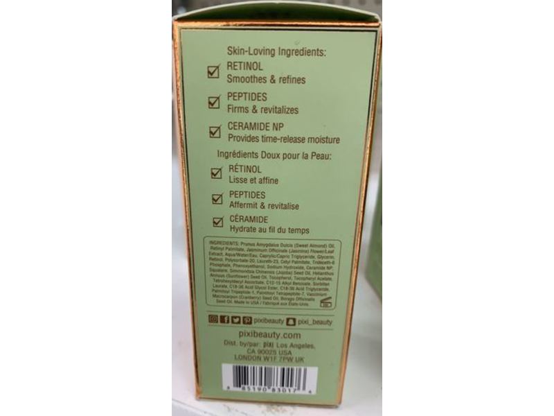 Pixi Beauty Overnight Retinol Oil, 1.01 fl oz/30 mL