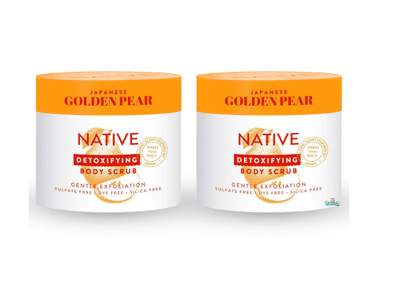Native Detoxifying Body Scrub, Japanese Golden Pear, 12 oz/340 g, Pack Of 2