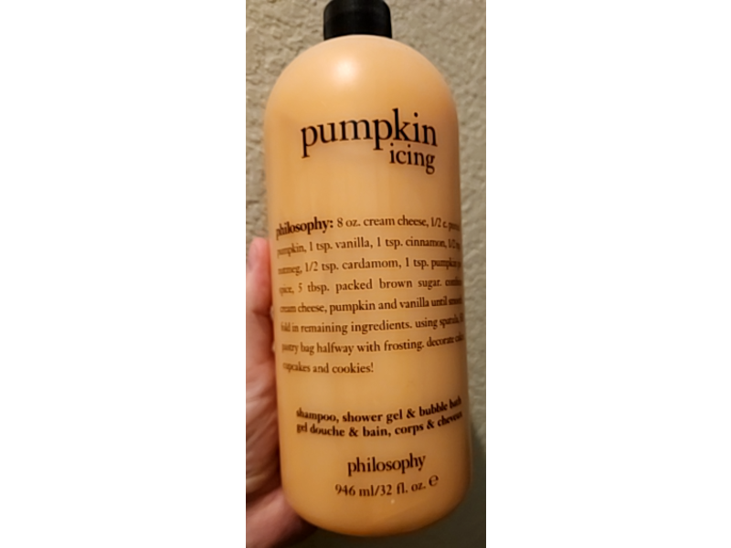Philosophy Shampoo, Shower Gel & Bubble Bath Gel, Pumpkin Icing, 32 fl oz/946 mL