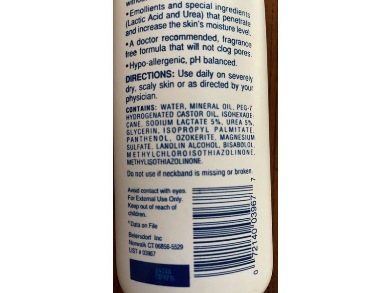 Eucerin Plus Moisturizing Lotion