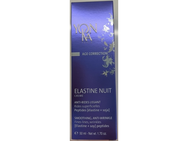 Yonka Elastine Nuit Anti-Wrinkle Night Cream, Elastine + Soy, 1.70 oz/50 mL
