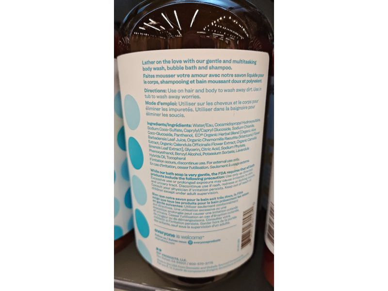 Everyone 3 In 1 Soap, Unscented, 32 fl oz/946 mL