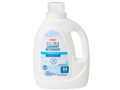 Meijer Ultra Laundry Detergent, Free & Clear, 64 Loads, 84 fl oz/2.48 L