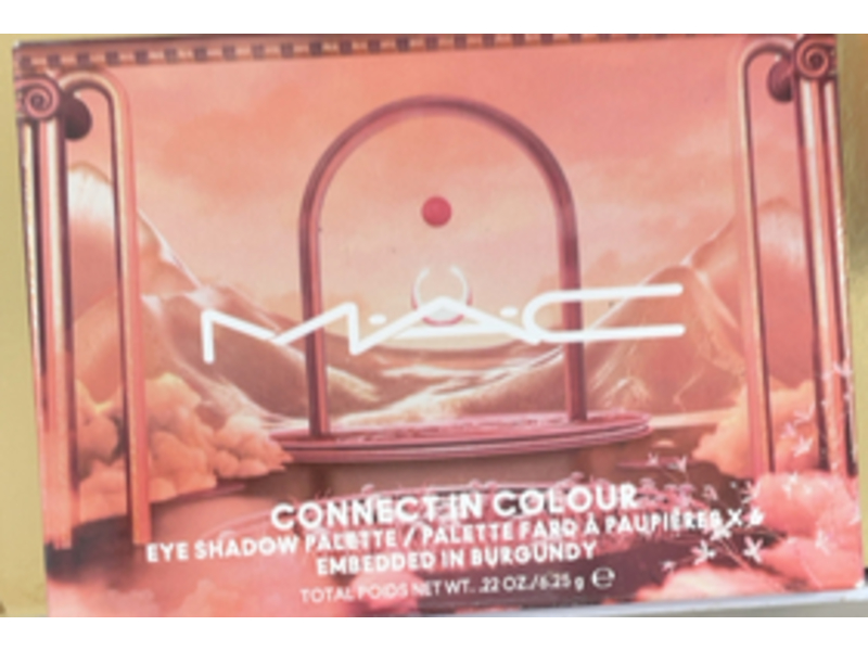 MAC Connect In Colour Eye Shadow Palette, Embedded in Burgundy, 0.22 oz/6.25 g