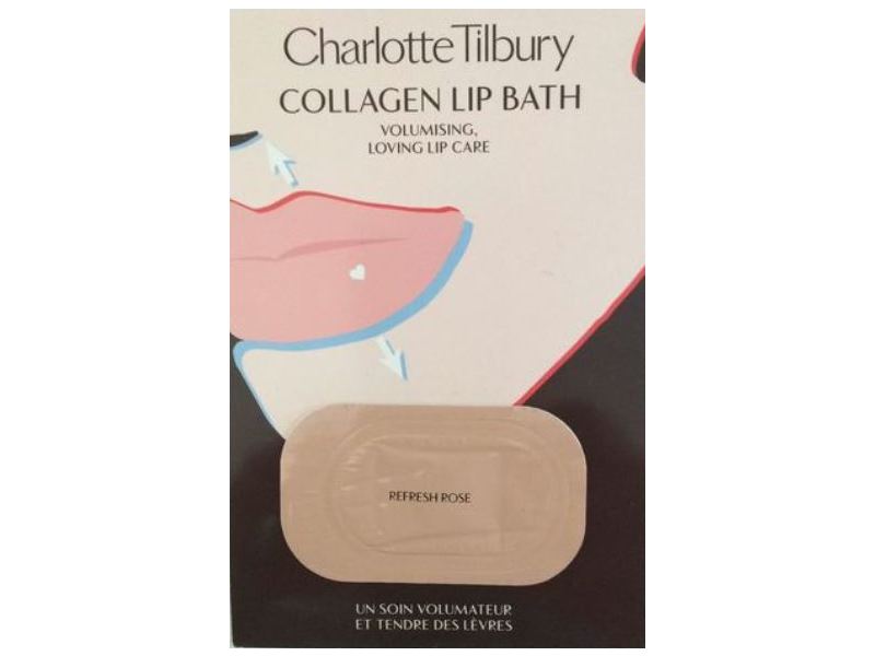 Charlotte Tilbury Collagen Lip Bath Sample, Refresh Rose, 1 ct Ingredients  and Reviews