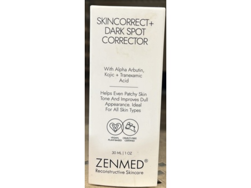 Zenmed Skincorrect + Dark Spot Corrector, Alpha Arbutin, Kojic + Tranexamic Acid, 1 oz/30 mL