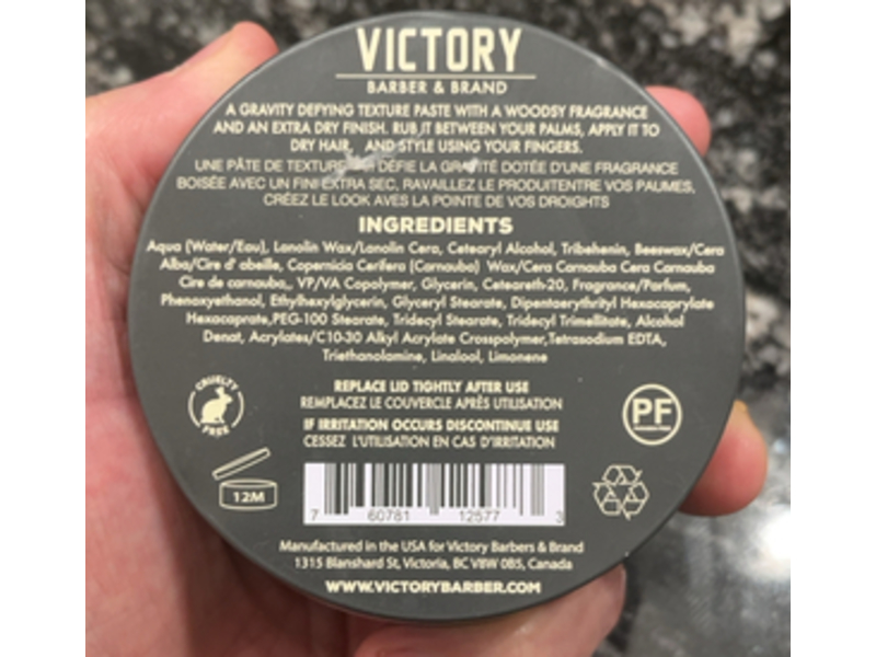 Victory Super-Dry Weightless Texture Paste, 3.1 oz/90 g
