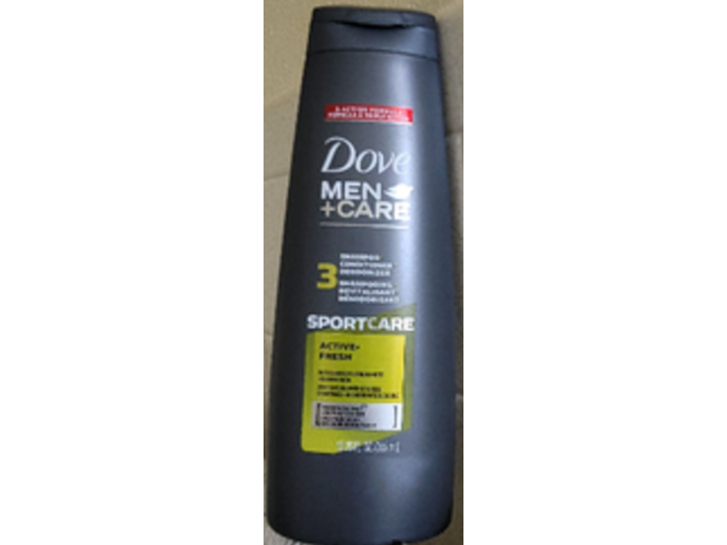 Dove Men+Care 2-In-1 Shampoo And Conditioner, Sport Care, Active Fresh, 12 fl oz/355 mL, Pack Of 2