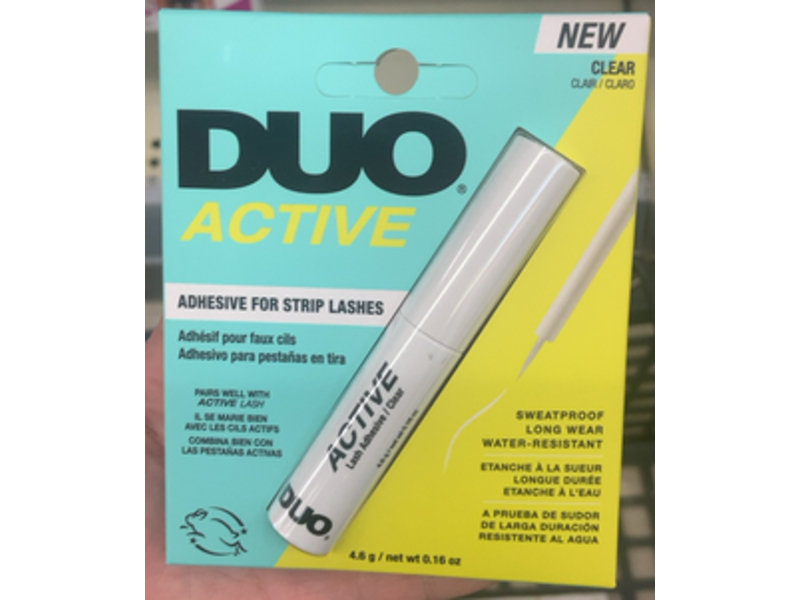 Duo Active Adhesive Strip Lash, Clear, 0.16 oz/4.6 g