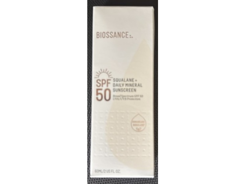 Biossance Squalane + Daily Mineral Sunscreen, SPF 50, 2 fl oz/60 mL
