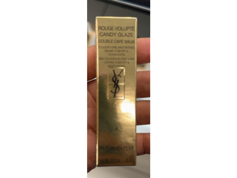 Yves Saint Laurent Rouge Volupte Candy Glaze Lip Gloss, 4 Nude Pleasure, 0.11 oz/3.2 g