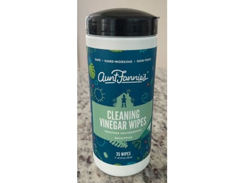 Aunt Fannie's Cleaning Vinegar Wipes, Eucalyptus, 35 Count